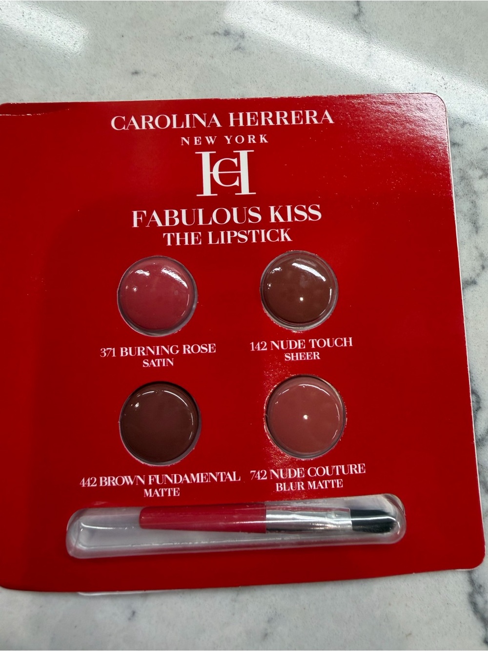 Carolina Herrera Lipstick Set Samples